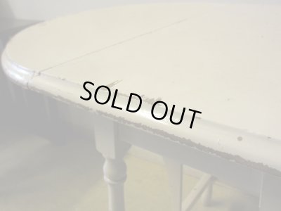 画像8: アンティーク 白く塗られたバタフライテーブル 