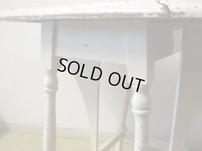 画像9: アンティーク 白く塗られたバタフライテーブル 