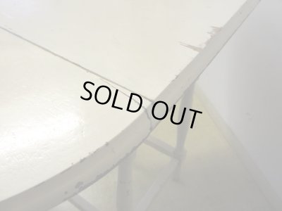 画像6: アンティーク 白く塗られたバタフライテーブル 