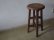 画像2: アンティーク ナラ材のスツール 丸椅子 (2)