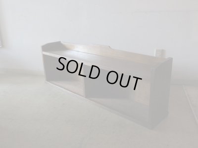 画像2: アンティーク ラワン無垢材の特大本立て 