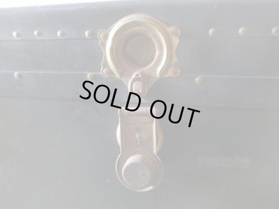 画像9: アンティーク 大型トランク 船箱 (1)