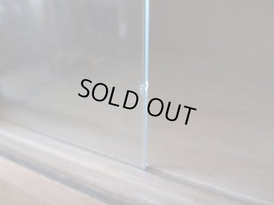 画像15: アンティーク 横長 ガラス戸棚 収納棚