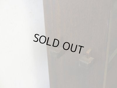 画像14: アンティーク 深い木味 ラワン無垢材の楔本棚 ブックシェルフ