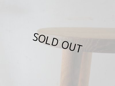 画像8: ヴィンテージ ナラ材 3本脚の花台 フラワースタンド