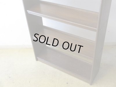 画像6: アンティーク ラワン無垢材の本棚 茶