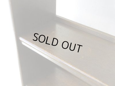 画像9: アンティーク ラワン無垢材の本棚 茶