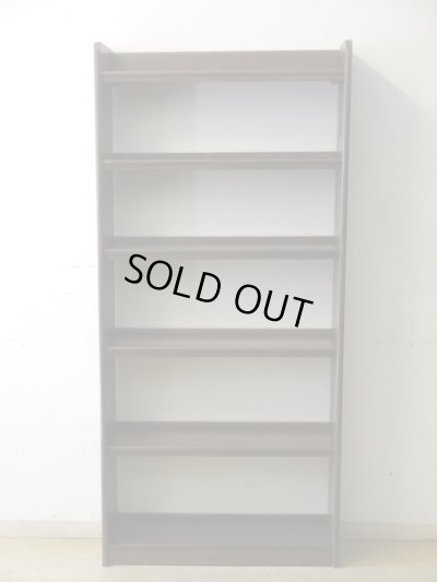 画像3: アンティーク ラワン無垢材の本棚 茶