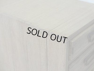 画像7: アンティーク 乾いた木肌の4杯小引出し