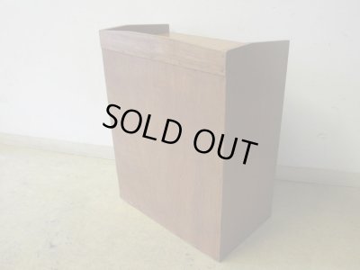 画像4: アンティーク 引出し付 木製書類棚 カルテケース