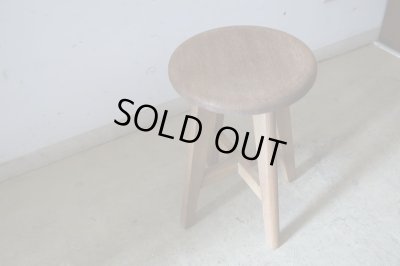 画像3: アンティーク 木味良い丸椅子 スツール (2)