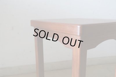 画像5: ヴィンテージ チーク材の小さな花台