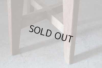 画像9: アンティーク 木味良い丸椅子 スツール (2)