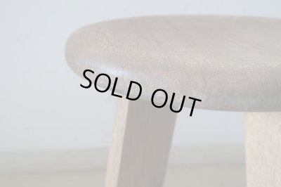 画像7: アンティーク 木味良い丸椅子 スツール (2)