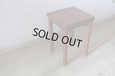 画像3: ヴィンテージ チーク材の小さな花台