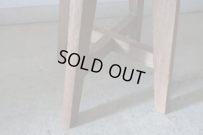 画像10: アンティーク 木味良い丸椅子 スツール (2)