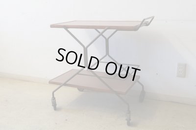 画像3: ヴィンテージ デコラトップのキッチンワゴン