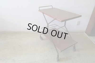 画像2: ヴィンテージ デコラトップのキッチンワゴン