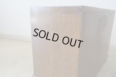 画像16: アンティーク ナラ材のスライド式ガラス戸ケース