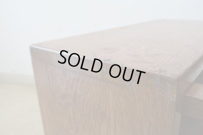 画像13: アンティーク ナラ材のスライド式ガラス戸ケース