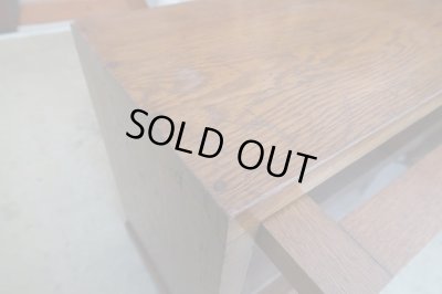 画像12: アンティーク ナラ材のスライド式ガラス戸ケース