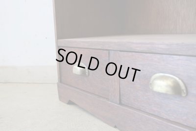 画像8: アンティーク ラワン材の収納棚