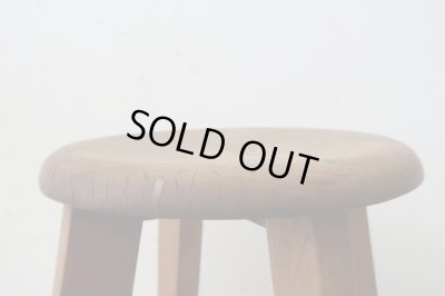 画像8: アンティーク 丸椅子 スツール (1)