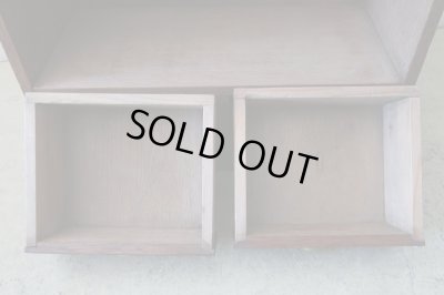 画像10: アンティーク ラワン材の収納棚