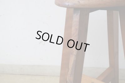 画像10: アンティーク 丸椅子 スツール (2)