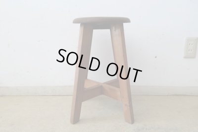 画像3: アンティーク 丸椅子 スツール (1)