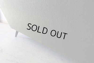 画像12: ヴィンテージ グリーンの三人掛けソファ 3P