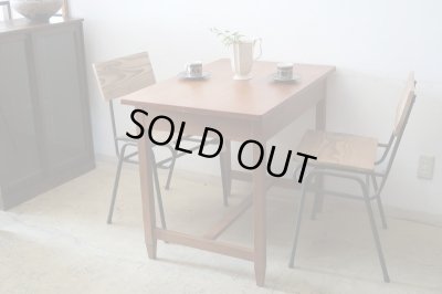 画像16: ヴィンテージ 木味良い平机