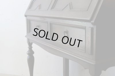 画像6: ヴィンテージ オーク材のライティングビューロー