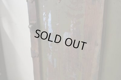 画像18: アンティーク 大型トランク 船箱 グリーン