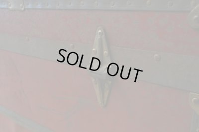 画像11: アンティーク トランク 赤 松屋