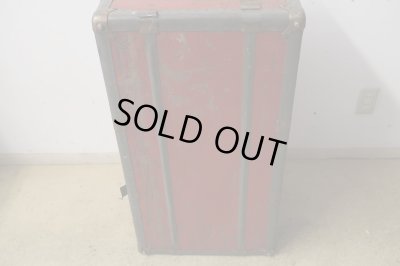 画像15: アンティーク トランク 赤 松屋