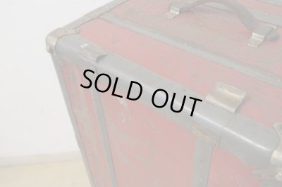 画像17: アンティーク トランク 赤 松屋