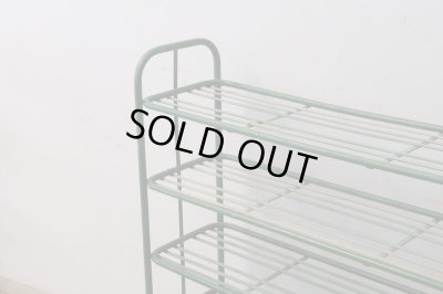 画像5: ヴィンテージ キャスター付のアイアンシェルフ ラック