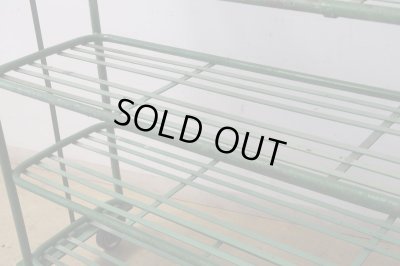 画像12: ヴィンテージ キャスター付のアイアンシェルフ ラック