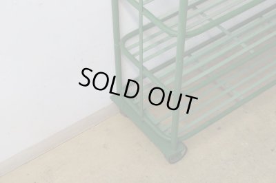 画像7: ヴィンテージ キャスター付のアイアンシェルフ ラック