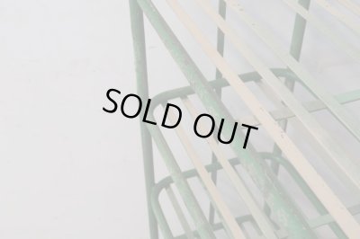 画像11: ヴィンテージ キャスター付のアイアンシェルフ ラック