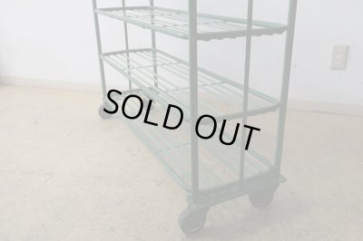 画像14: ヴィンテージ キャスター付のアイアンシェルフ ラック