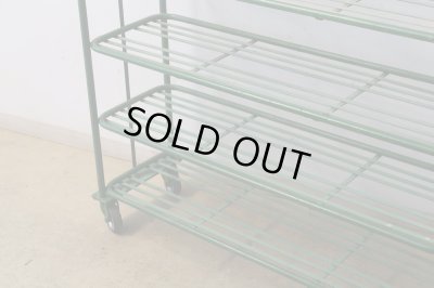 画像6: ヴィンテージ キャスター付のアイアンシェルフ ラック