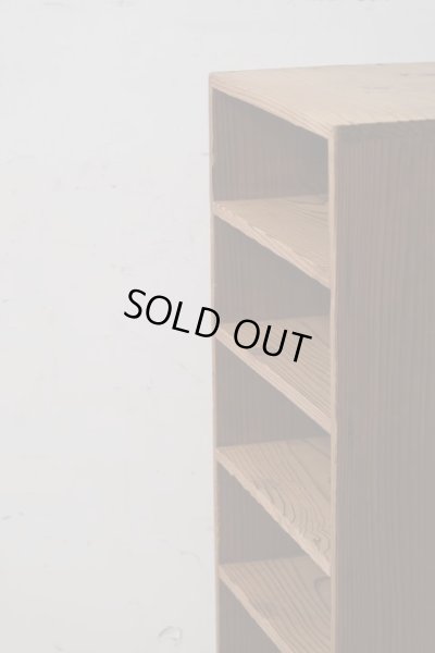 画像11: アンティーク 乾いた木肌の収納棚 シェルフ