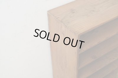 画像3: アンティーク 乾いた木肌の収納棚 シェルフ