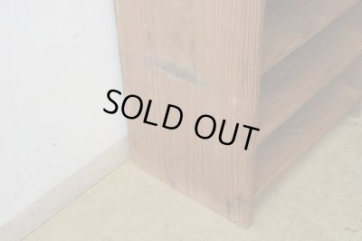 画像9: アンティーク 乾いた木肌の収納棚 シェルフ