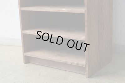 画像8: アンティーク 乾いた木肌の収納棚 シェルフ