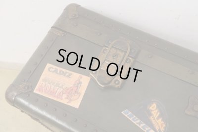 画像11: ヴィンテージ 古い三越のトランク 深緑