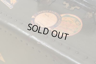 画像8: ヴィンテージ 古い三越のトランク 深緑