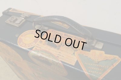 画像8: ヴィンテージ 古い三越のトランク ネイビー